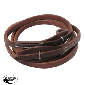 72004 Showman ® 8ft Oiled harness leather quick change roping reins