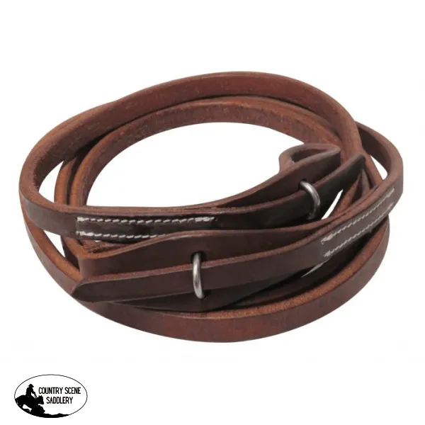72004 Showman ® 8ft Oiled harness leather quick change roping reins