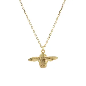 Alex Monroe 18ct Gold Teeny Tiny Bee Necklace