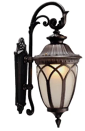 Antique Aura Coffee Outdoor Wall Lamp (WMD4204)