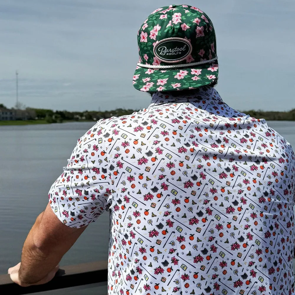 Barstool Golf Flowers Rope Hat
