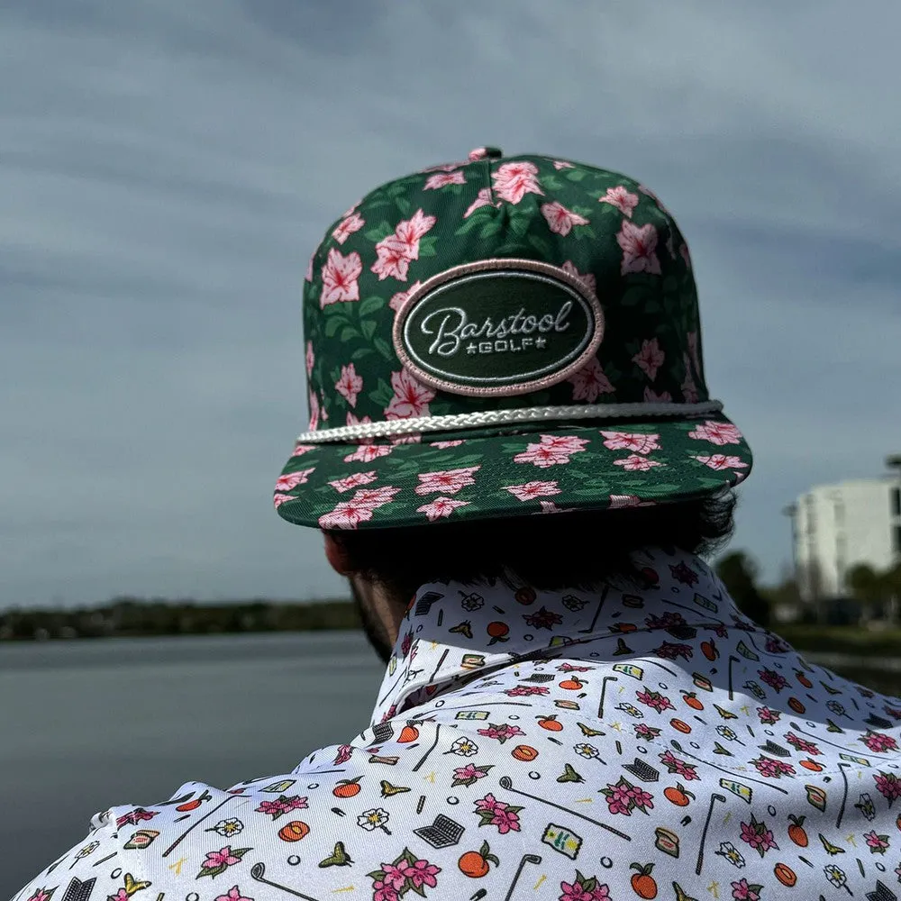 Barstool Golf Flowers Rope Hat