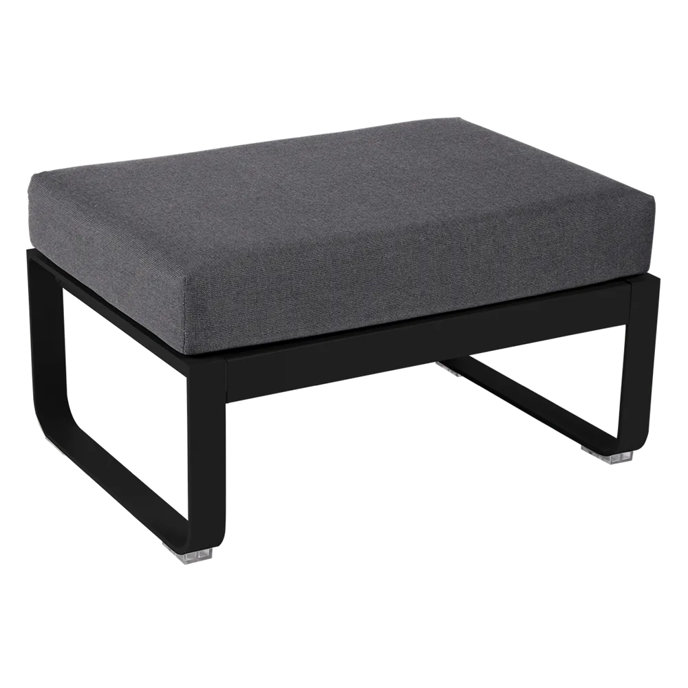 BELLEVIE 1-SEATER OTTOMAN-GRAPHITE GREY CUSHION