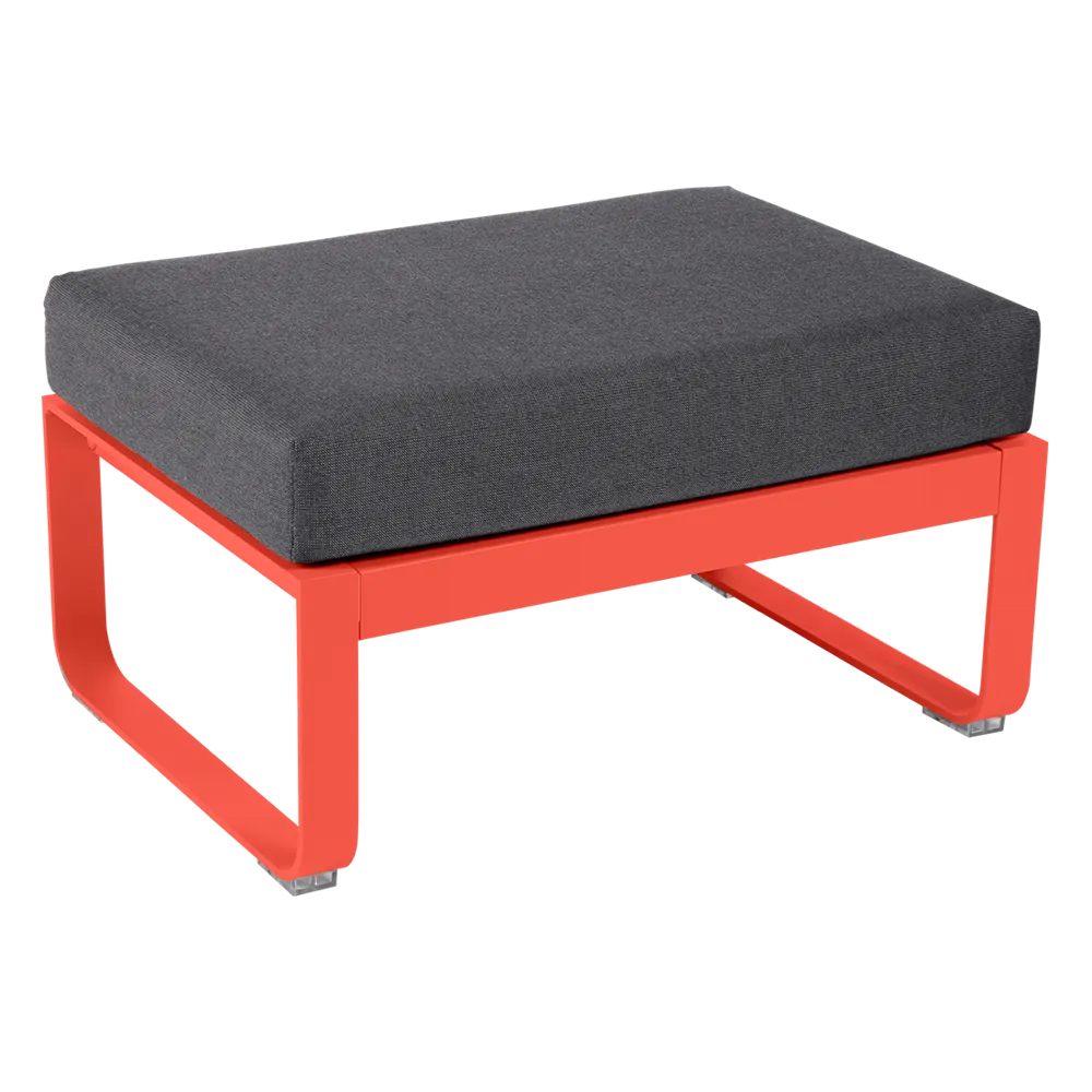 BELLEVIE 1-SEATER OTTOMAN-GRAPHITE GREY CUSHION