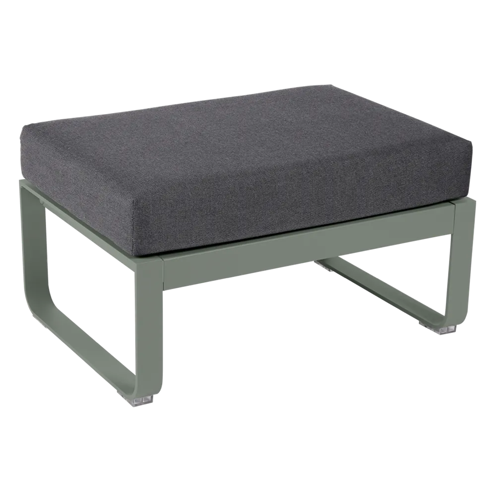 BELLEVIE 1-SEATER OTTOMAN-GRAPHITE GREY CUSHION