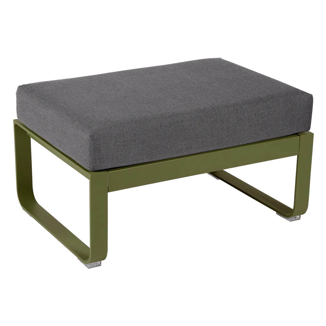 BELLEVIE 1-SEATER OTTOMAN-GRAPHITE GREY CUSHION