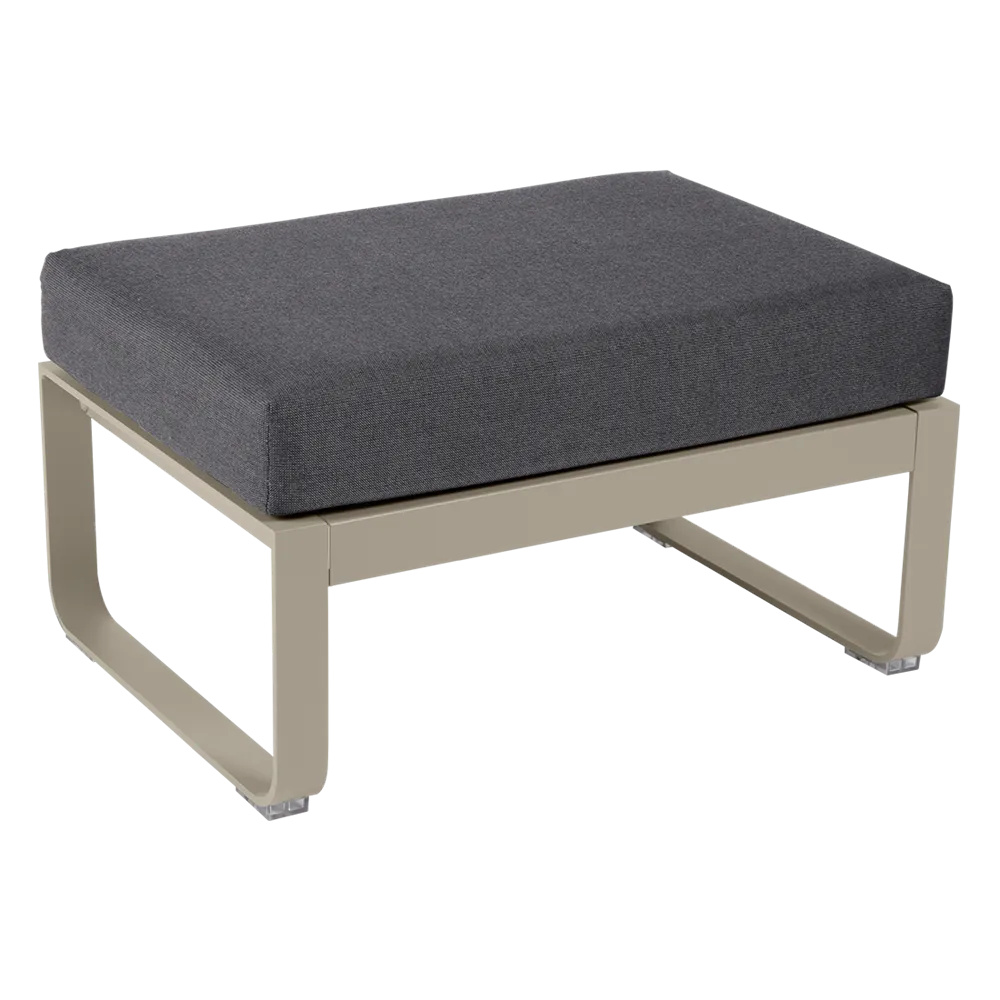 BELLEVIE 1-SEATER OTTOMAN-GRAPHITE GREY CUSHION