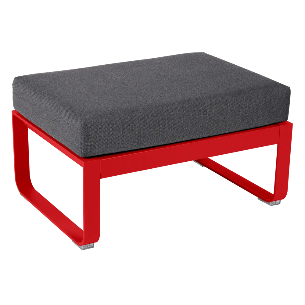 BELLEVIE 1-SEATER OTTOMAN-GRAPHITE GREY CUSHION