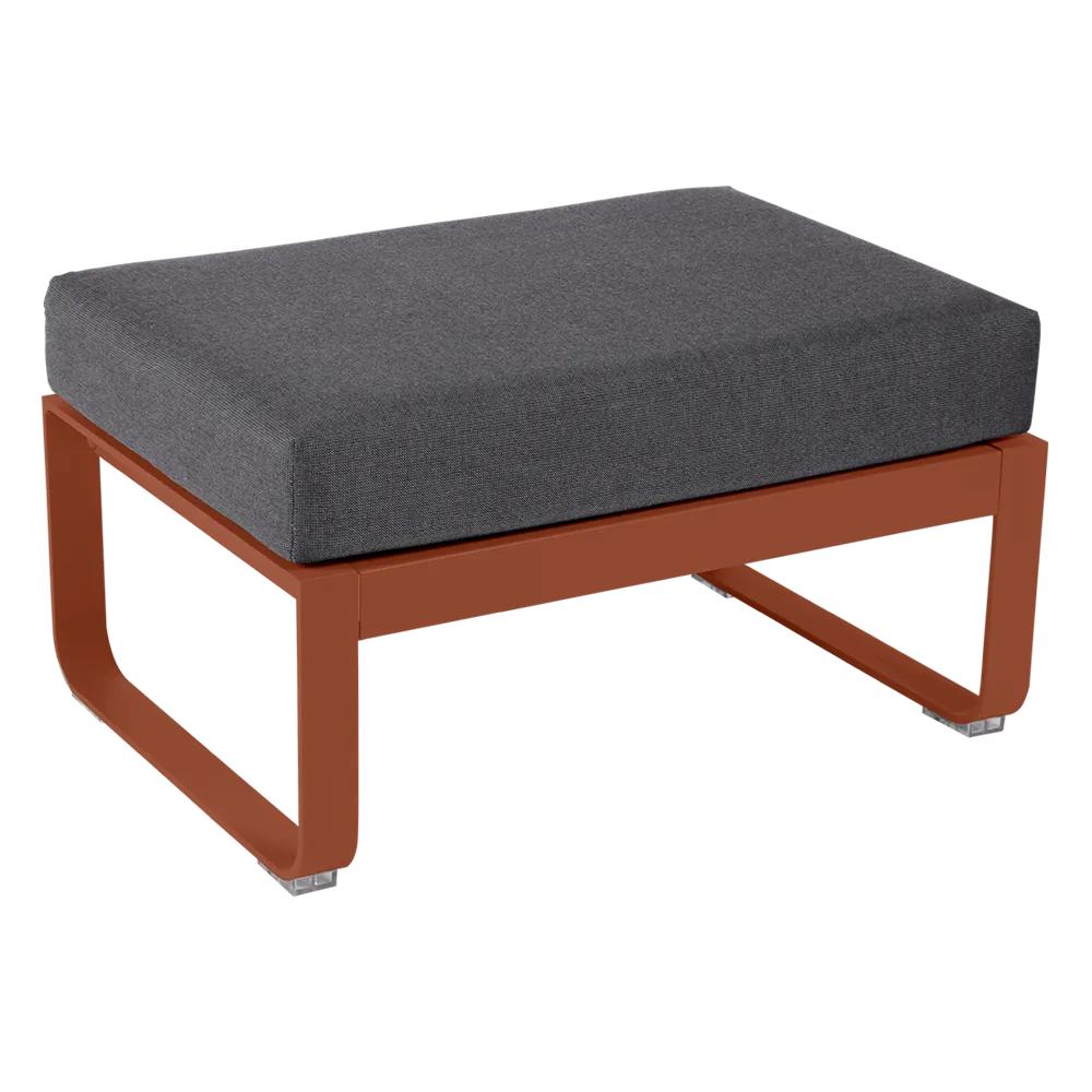 BELLEVIE 1-SEATER OTTOMAN-GRAPHITE GREY CUSHION