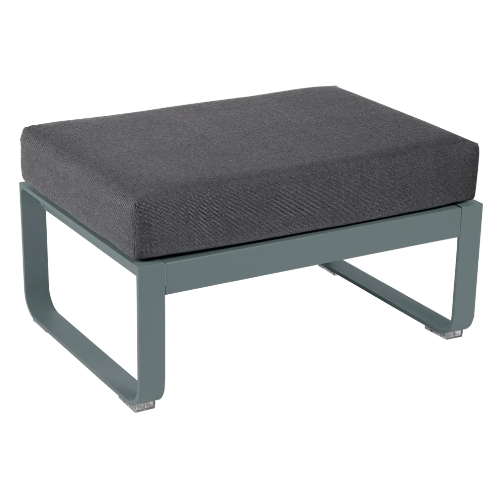 BELLEVIE 1-SEATER OTTOMAN-GRAPHITE GREY CUSHION
