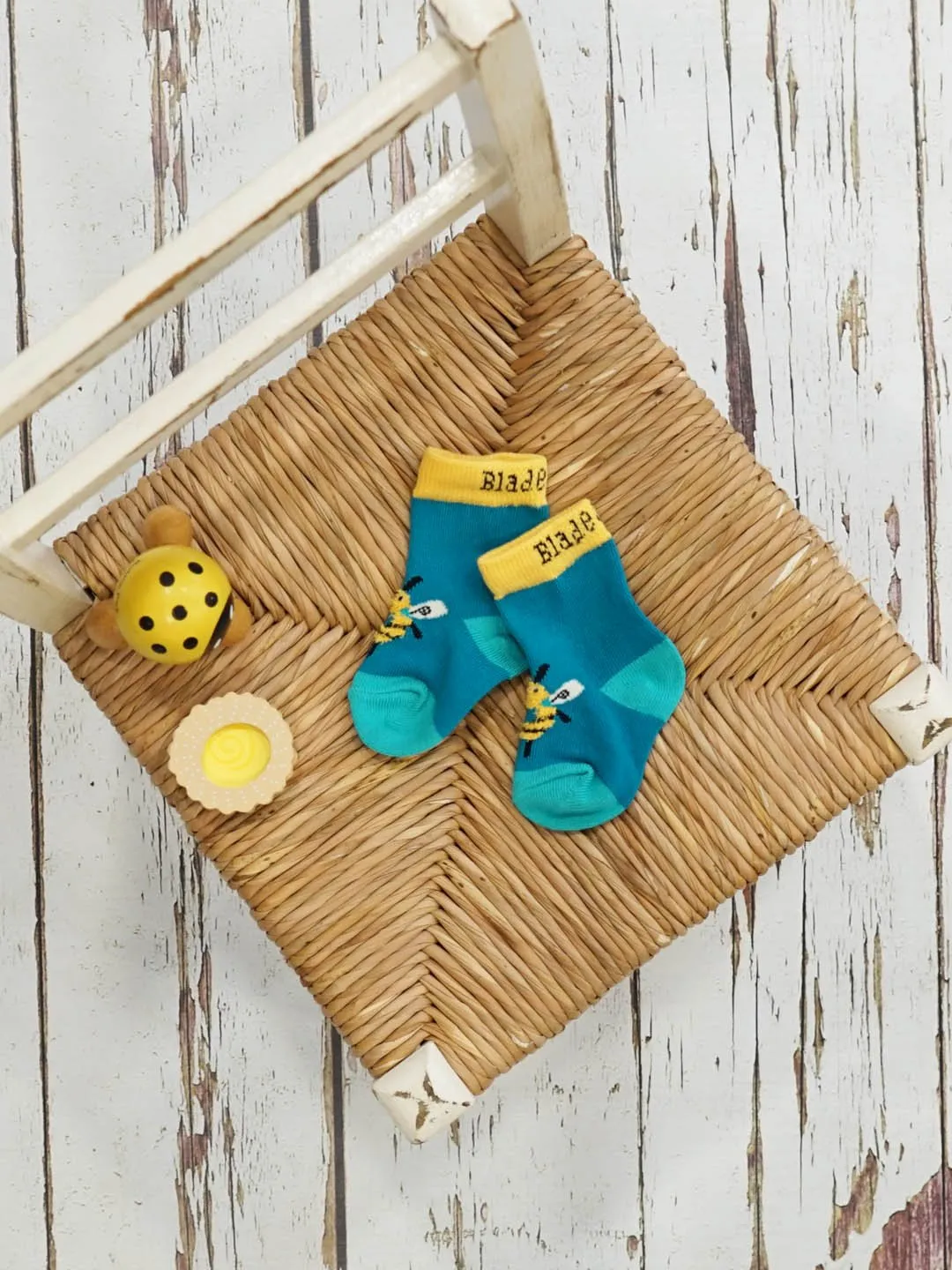 Blade and Rose Bee Cotton Socks 小蜜蜂全棉嬰兒襪