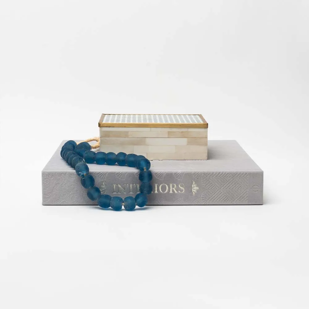 Blue and Bone and Brass Box