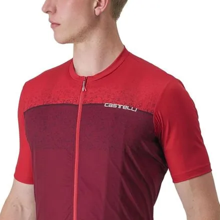 Castelli Men's Unlimited Entrata Jersey, Dark Red/Bordeaux
