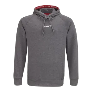 CCM S22 Team Fleece Pullover Hoodie Senior Grey