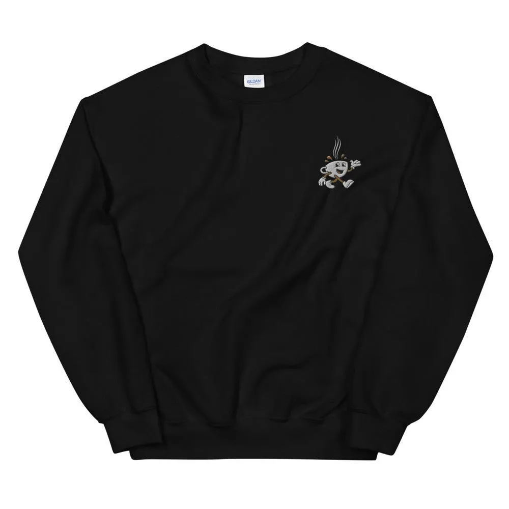 Coffee Embroidered Crewneck