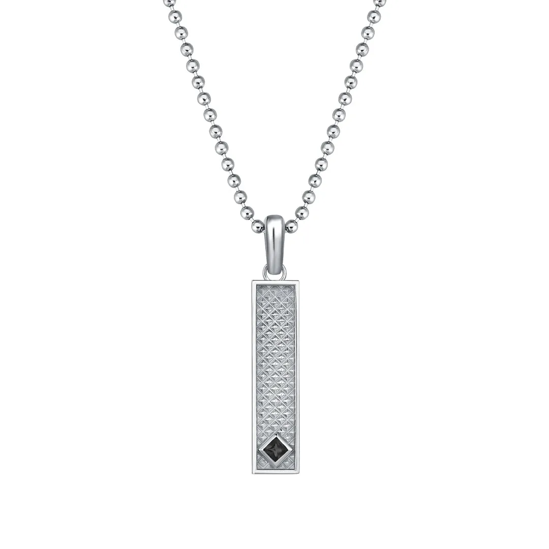 Diamond Minimal Pyramid Pendant in Gold