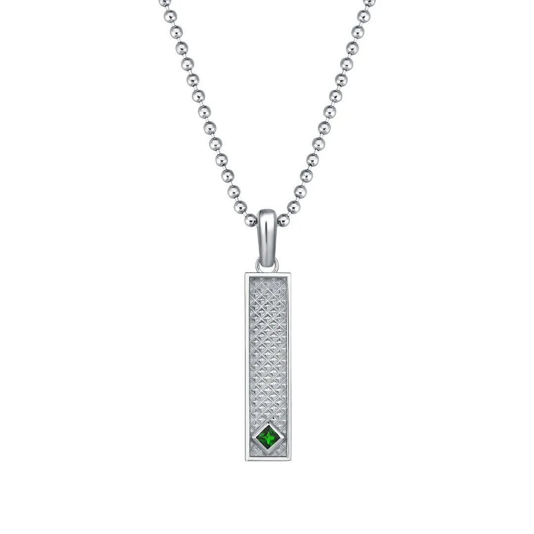Diamond Minimal Pyramid Pendant in Gold