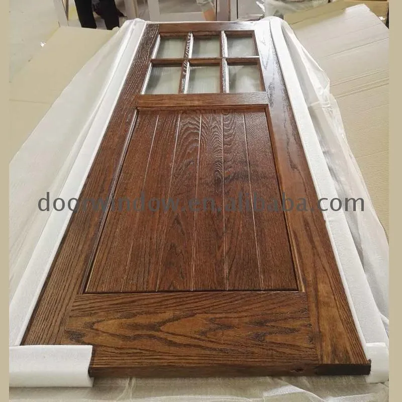 Doorwin 2021Factory made temporary barn door soundproof interior doors solid wood