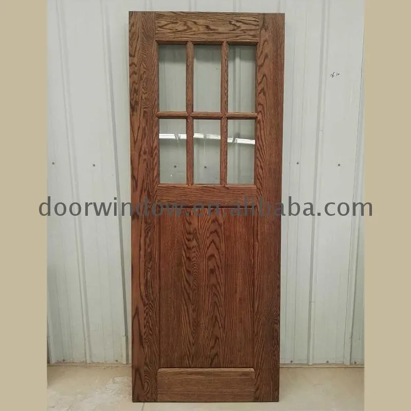 Doorwin 2021Factory made temporary barn door soundproof interior doors solid wood
