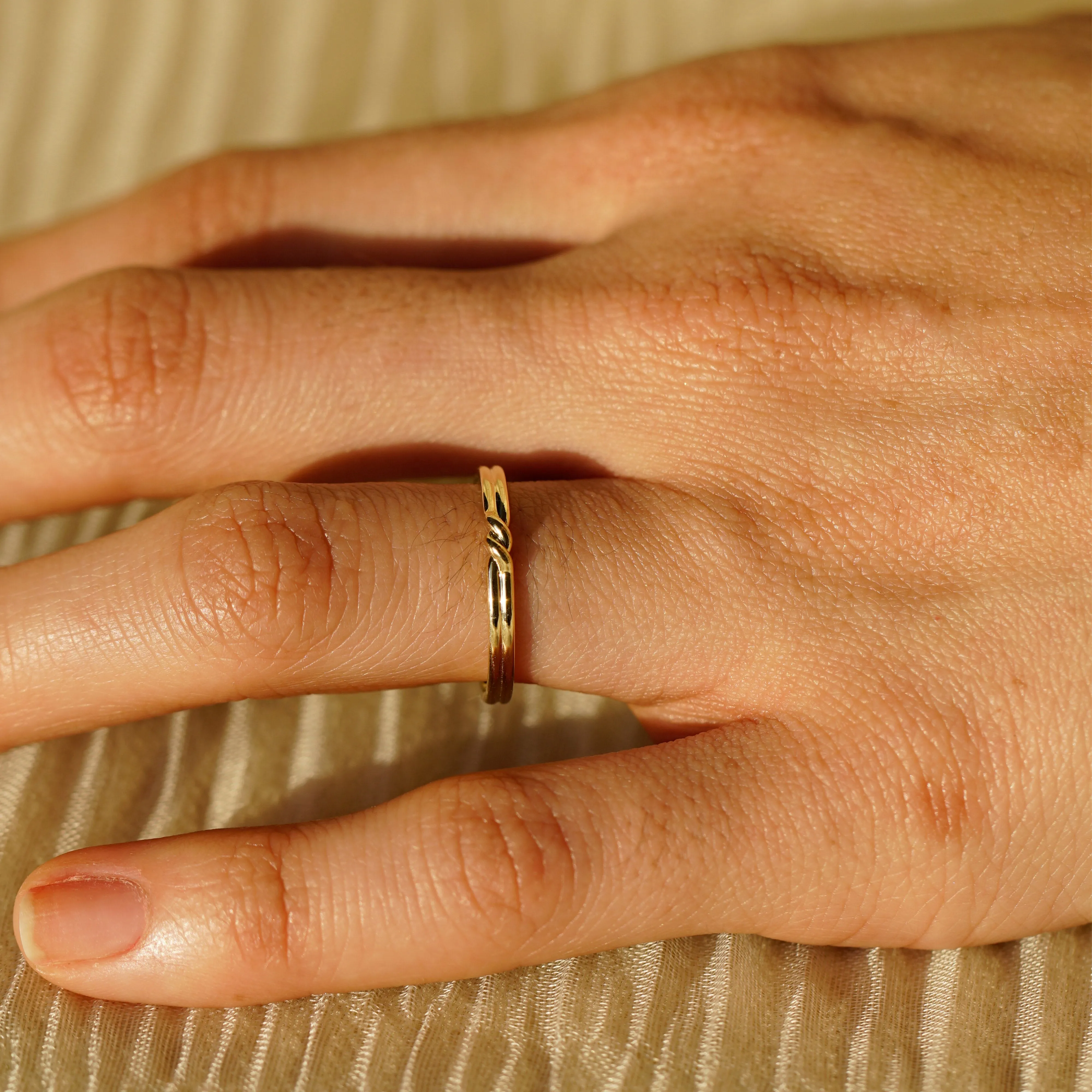 Duo Twisted Thread Ring