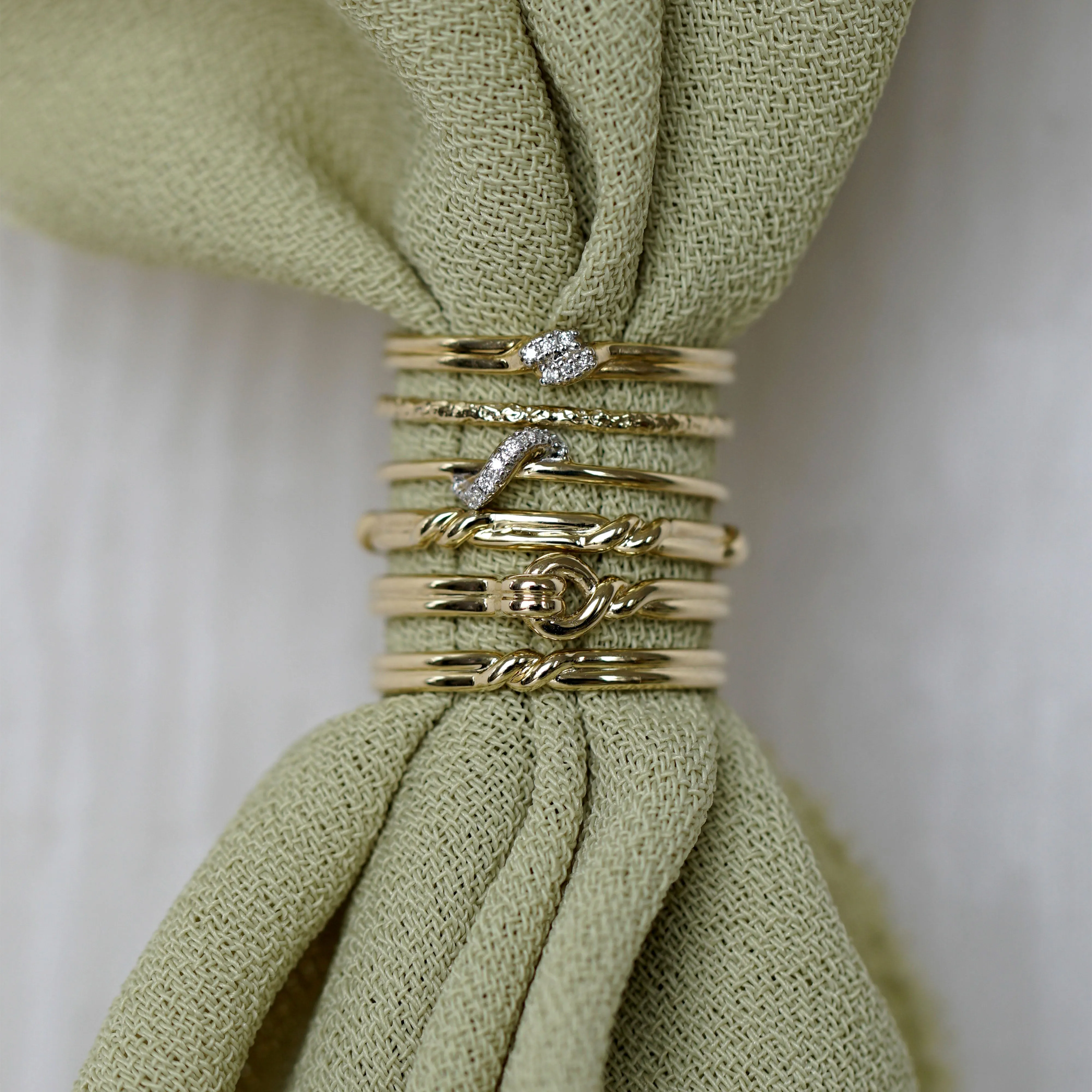 Duo Twisted Thread Ring