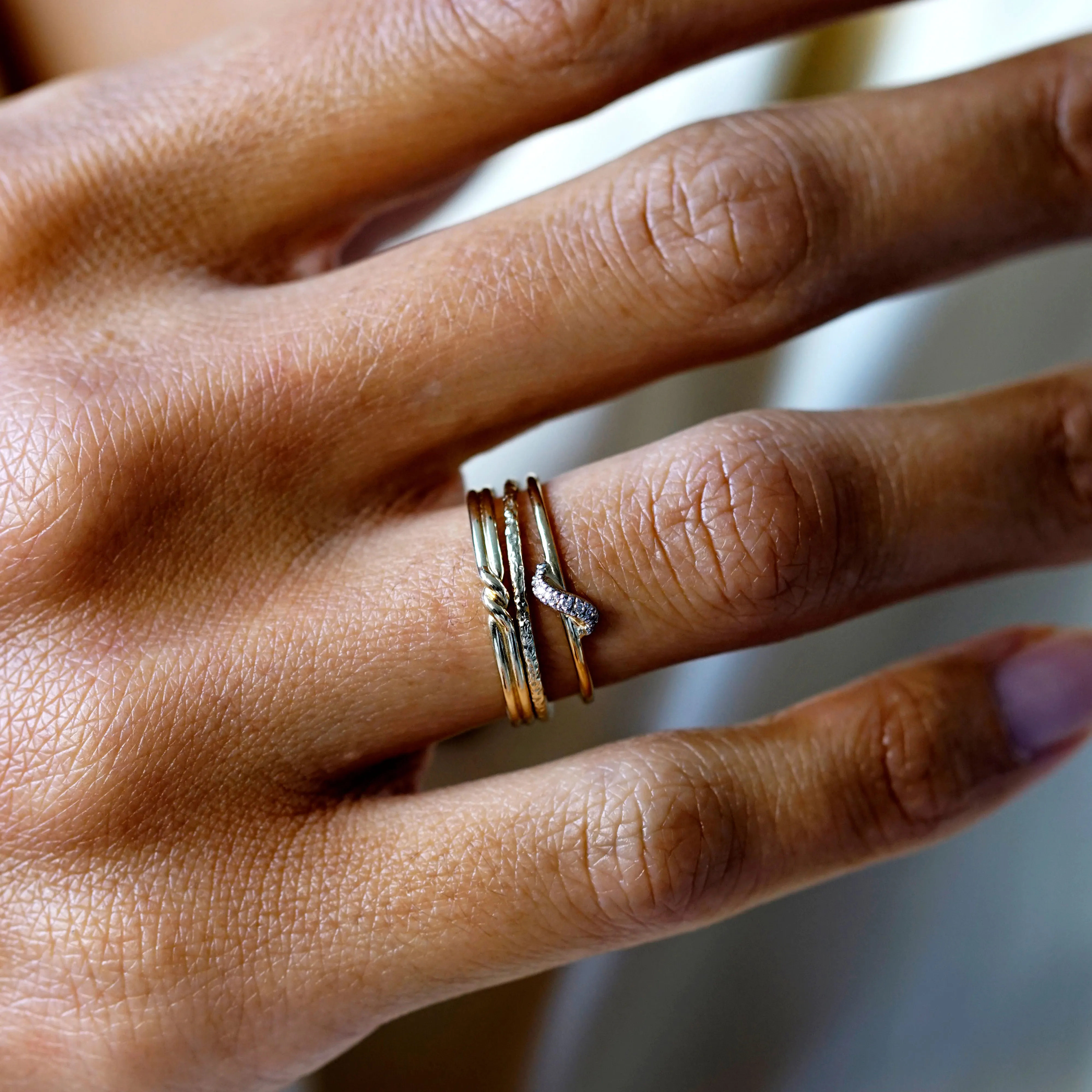 Duo Twisted Thread Ring