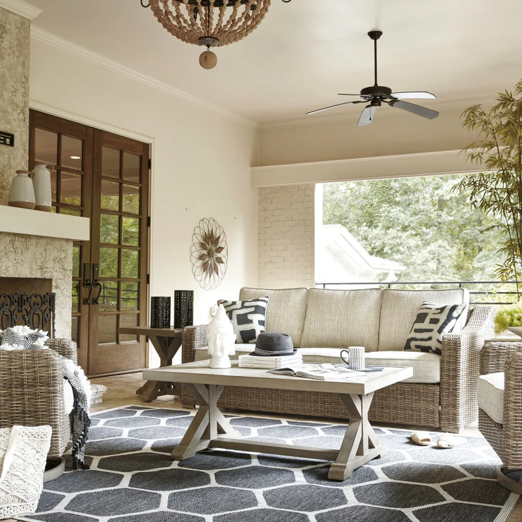 Fire Island Mist Outdoor 83" Sofa