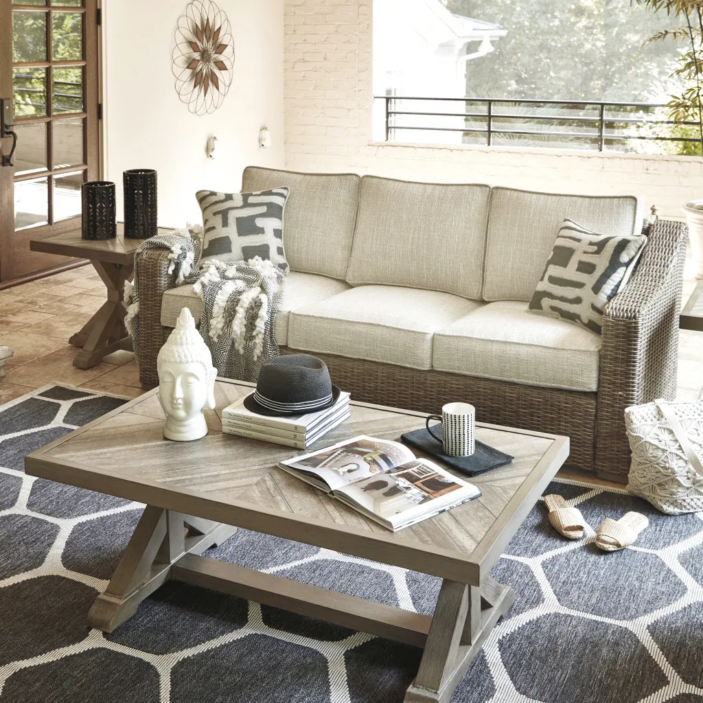 Fire Island Mist Outdoor 83" Sofa
