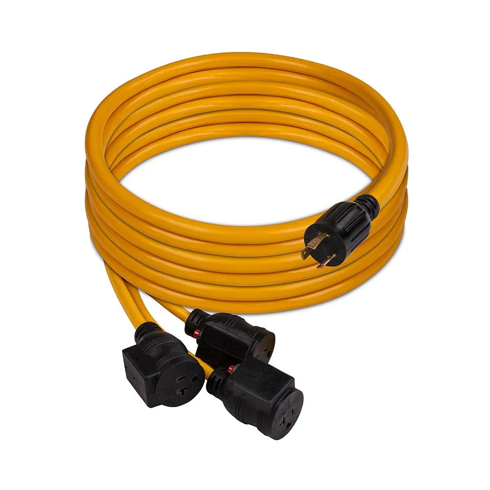 Firman 1105 30 Amp Generator Power Cord (L5-30P to 3x5-20R)
