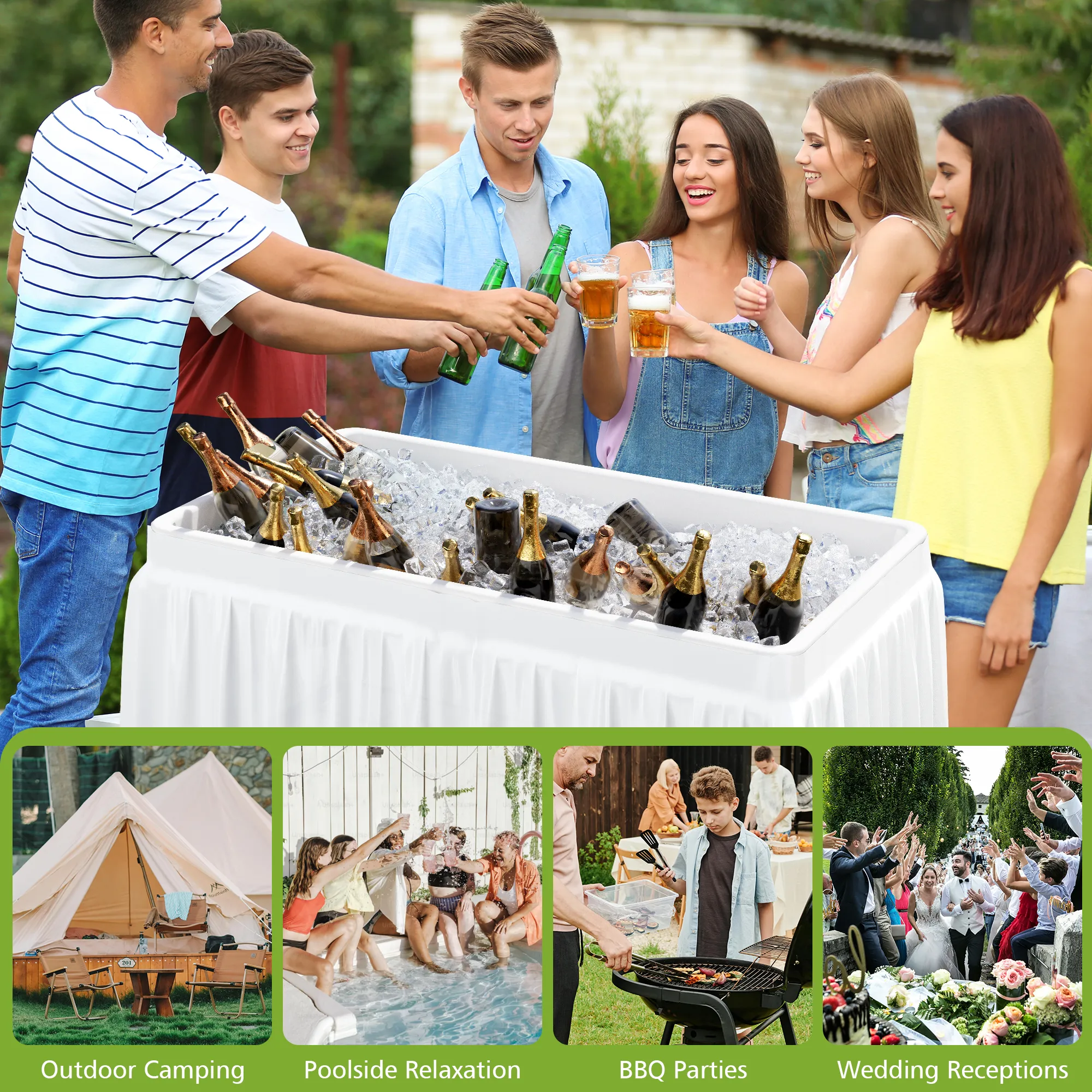 Ice Cooler Folding Table