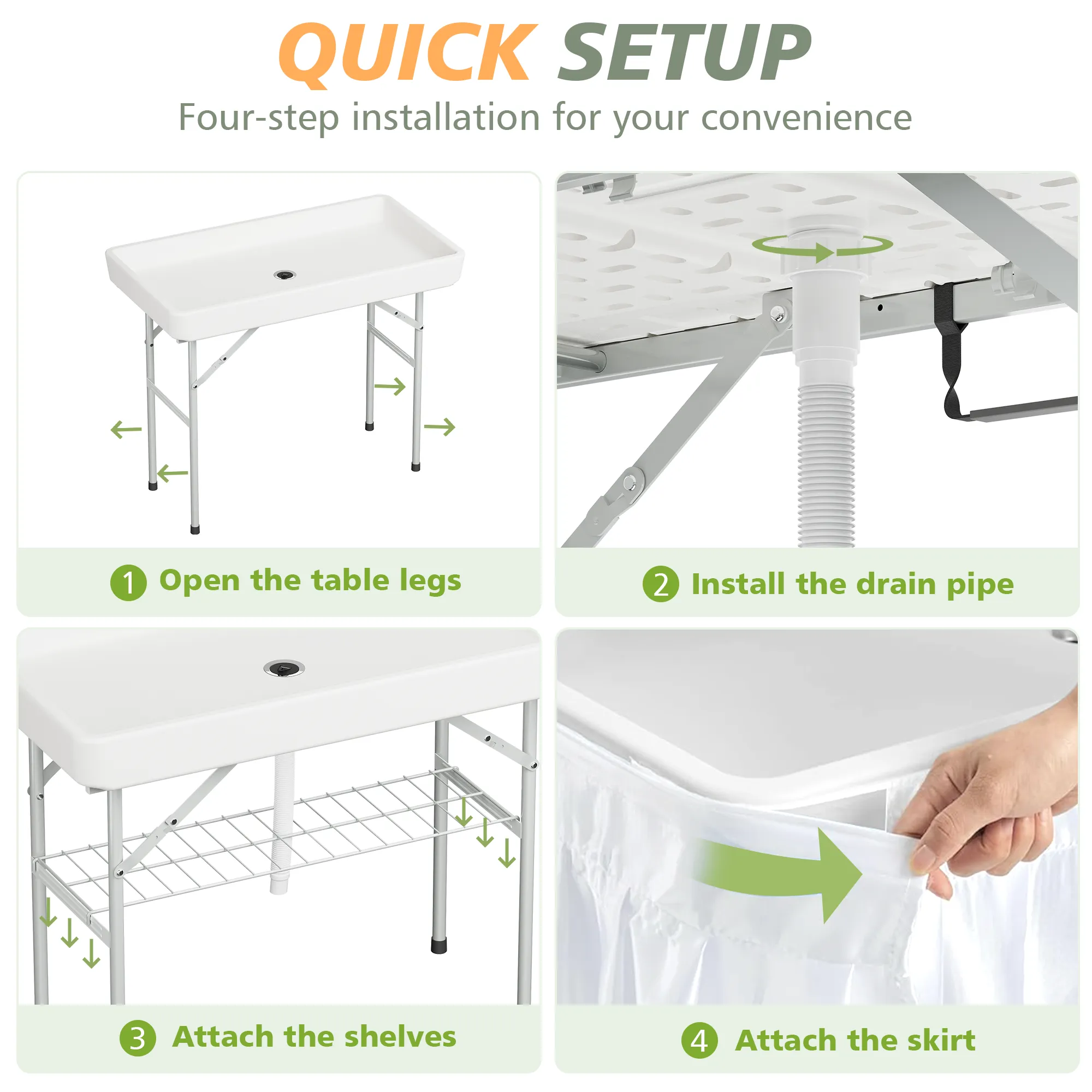Ice Cooler Folding Table