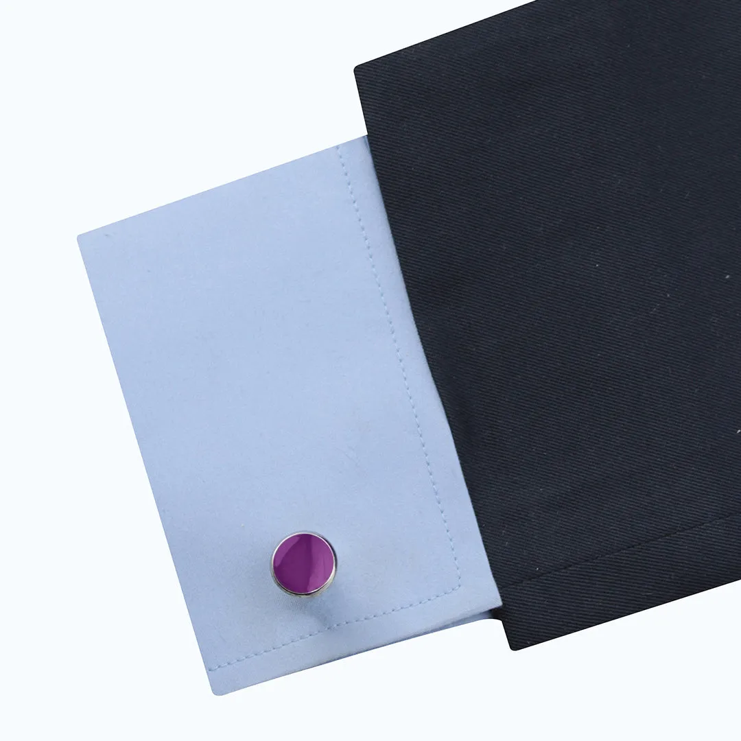 Kavove The Classic Saga Magenta Cufflink