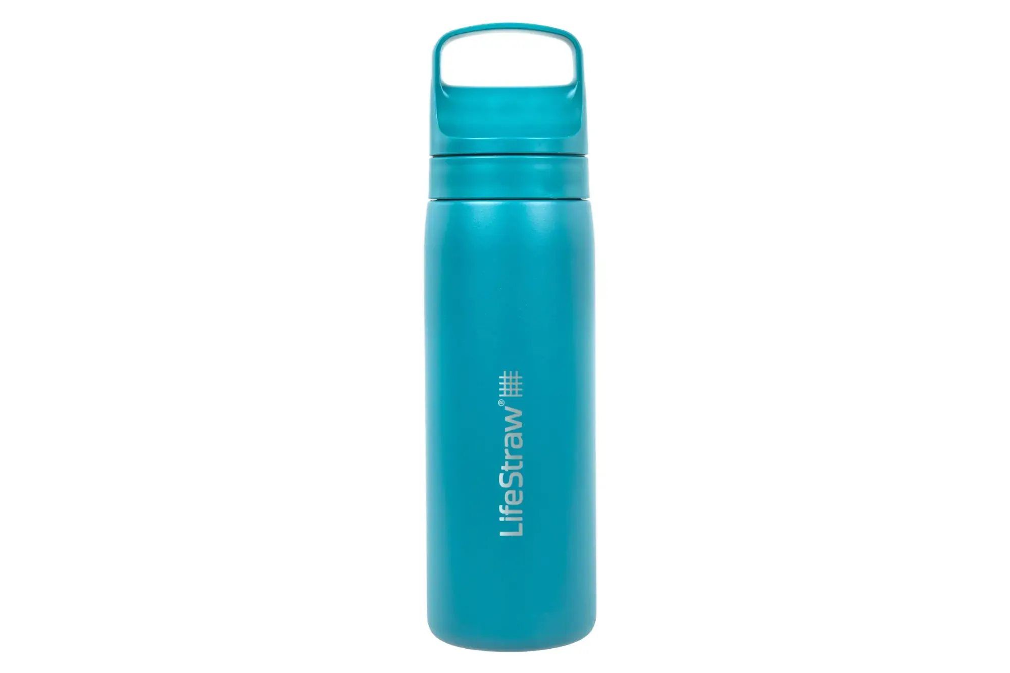 LifeStraw Go 2.0 530ml Blue stainless steel water bottle with filter
