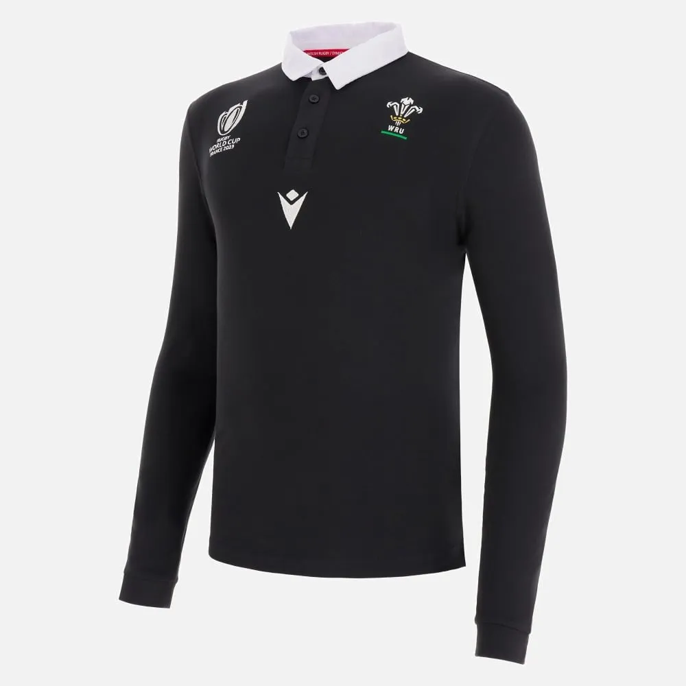 Macron WRU RWC 2023 Adults L/S Cotton Jersey