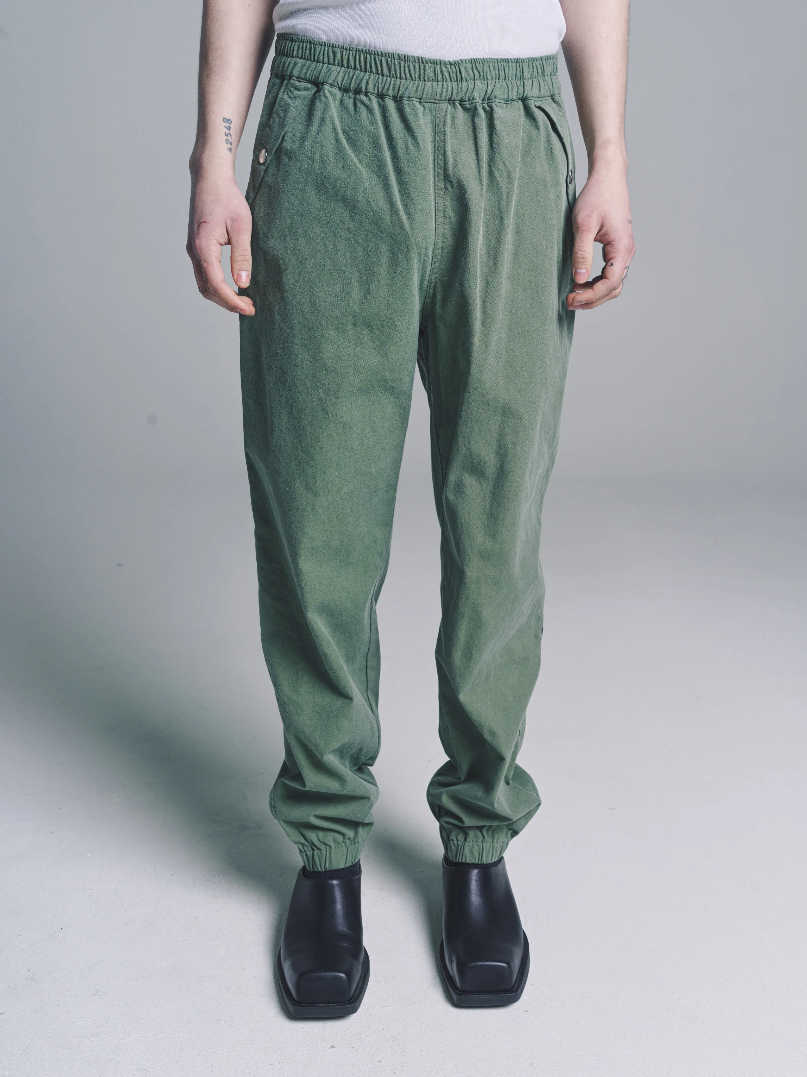 Military Green & Leopard E.D Pants