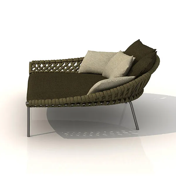 Outdoor Braided & Rope Daybed - Arena