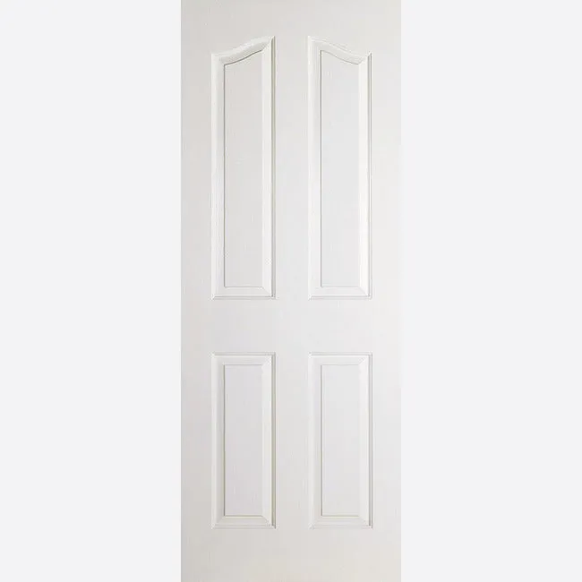 Pre-Assembled White Primed Moulded Mayfair 4P Door Set