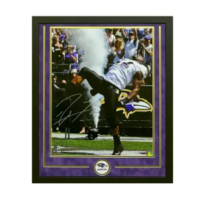 Ray Lewis Hand Signed & Framed Baltimore Ravens 16x20 Football Photo Ray Lewis Hand Signed & Framed Baltimore Ravens 16x20 Football Photo