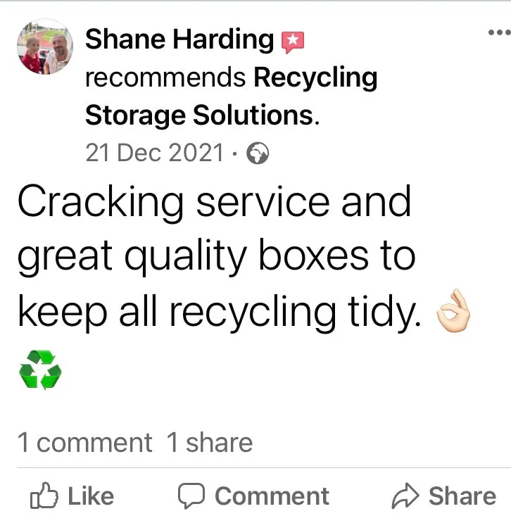 Solid Double Decker Recycling Storage Unit