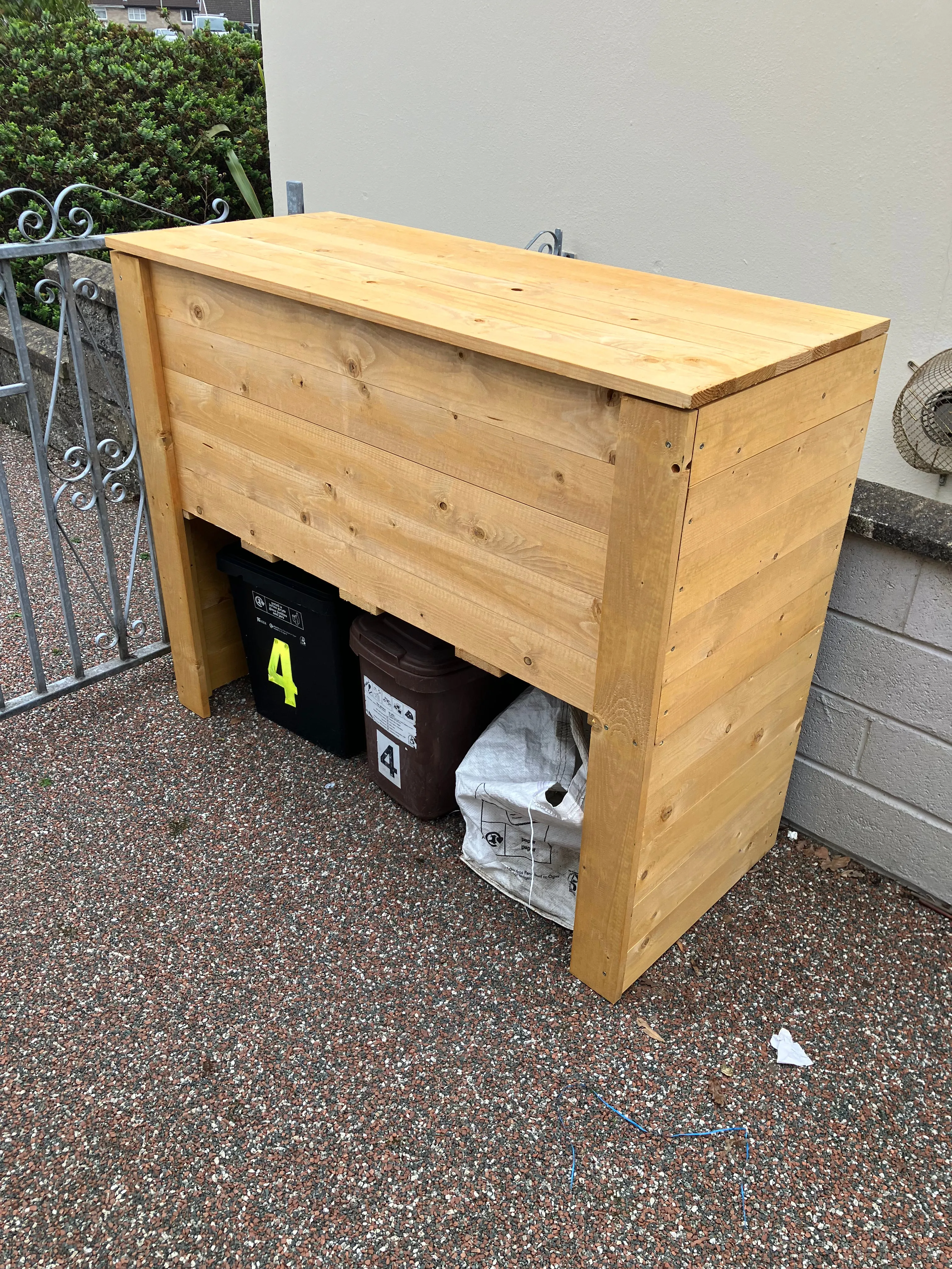 Solid Double Decker Recycling Storage Unit