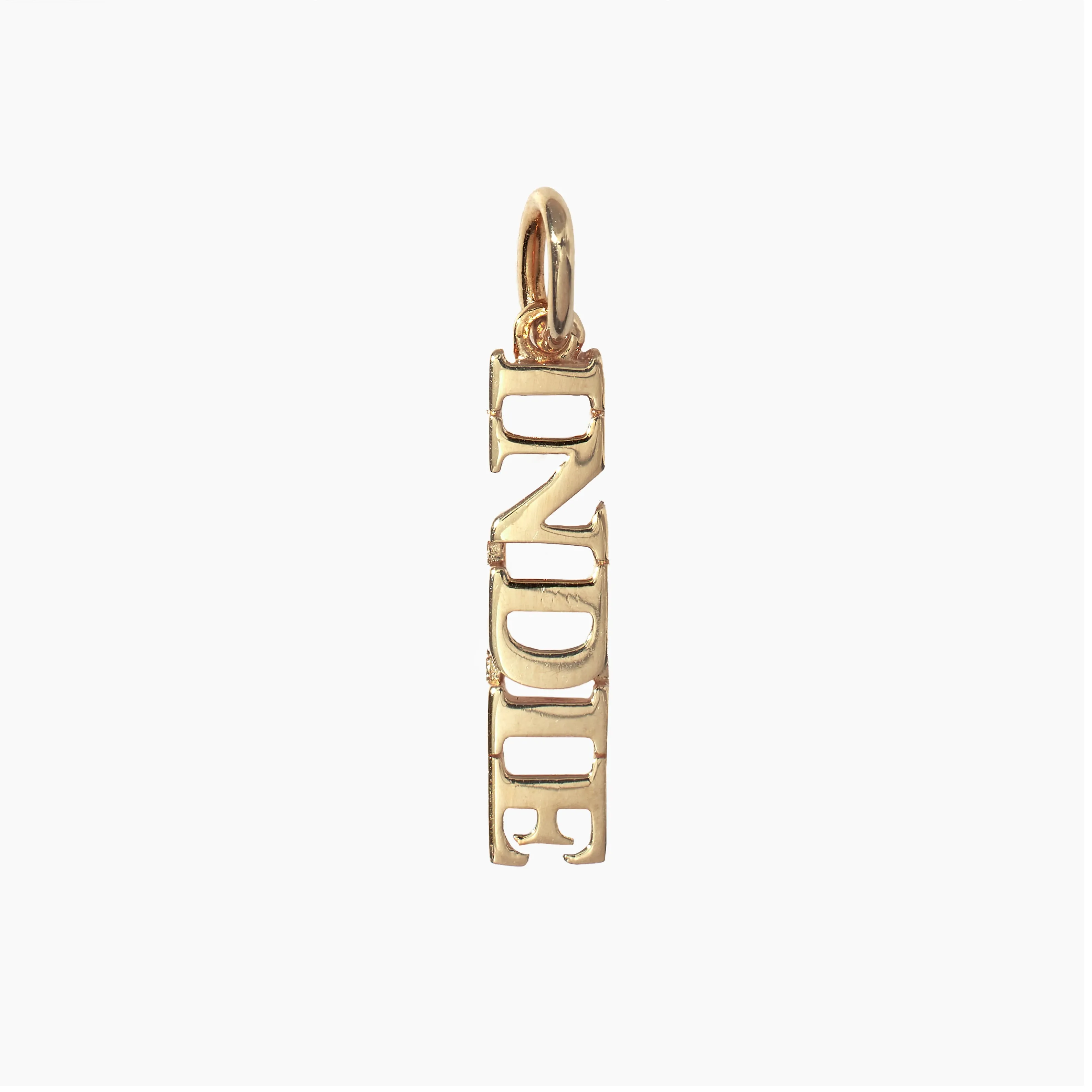 Solid Gold Name Pendant (Made To Order)