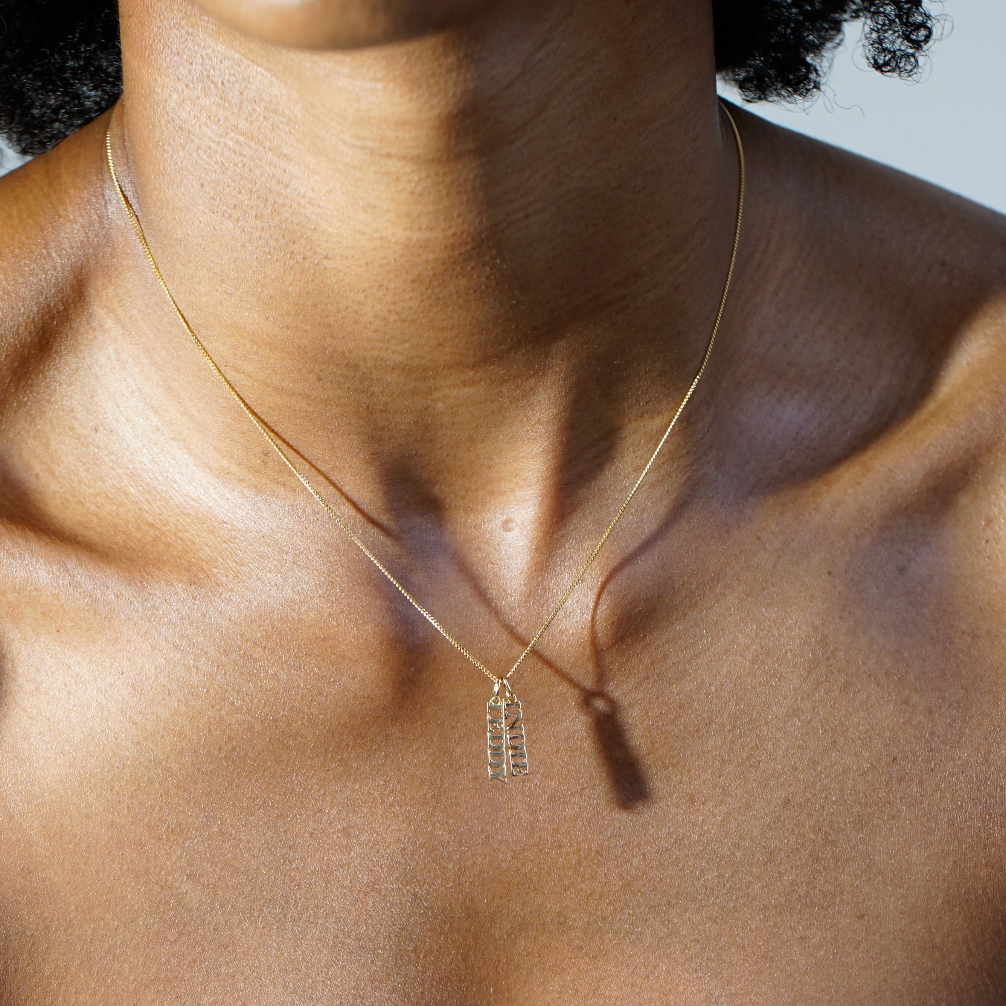 Solid Gold Name Pendant (Made To Order)