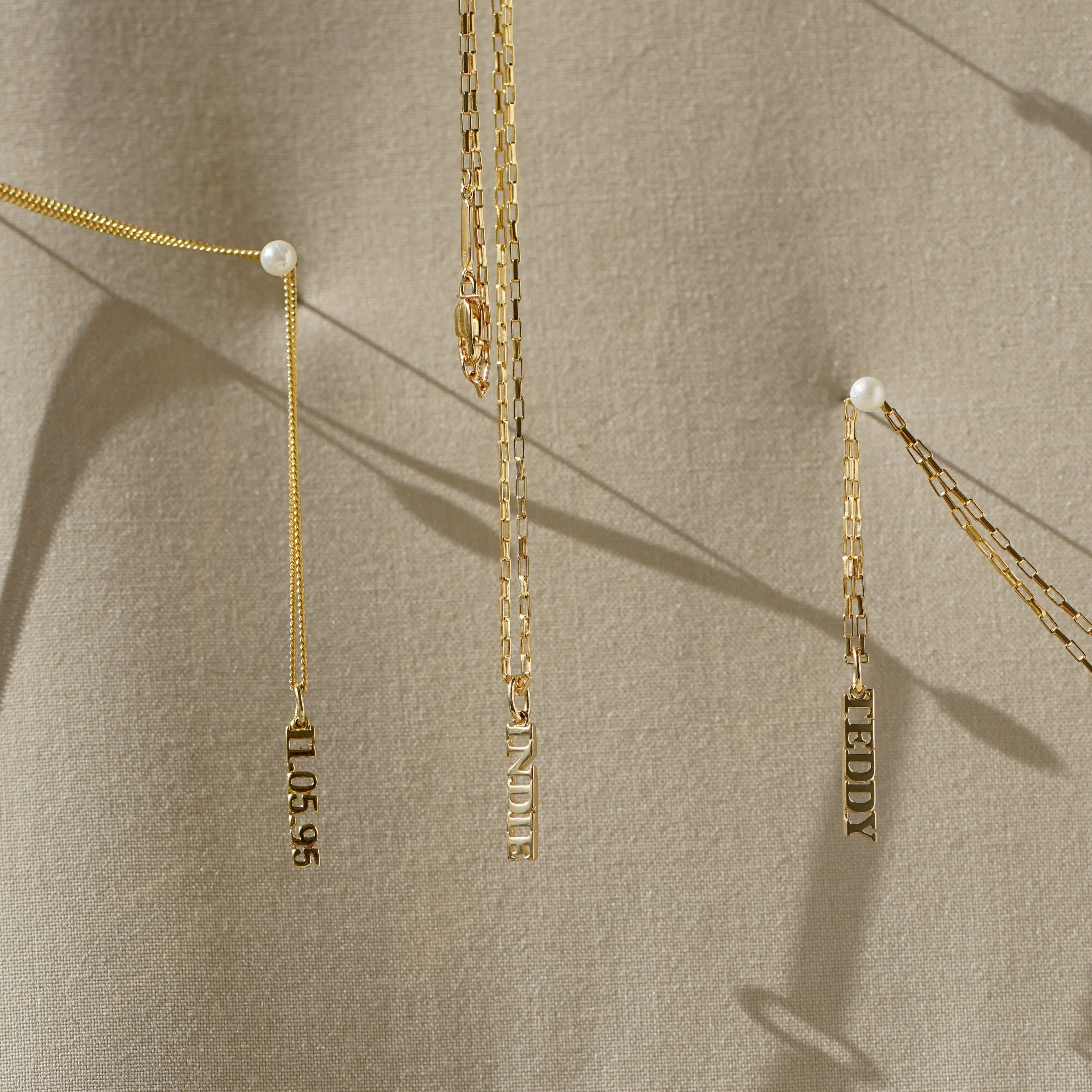 Solid Gold Name Pendant (Made To Order)