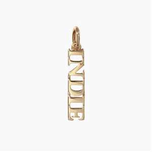 Solid Gold Name Pendant (Made To Order)