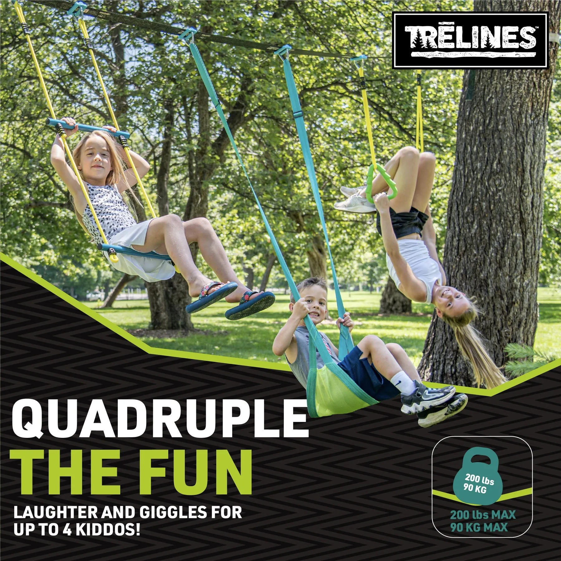 TRELINES Swingset Gymnastics 36ft.