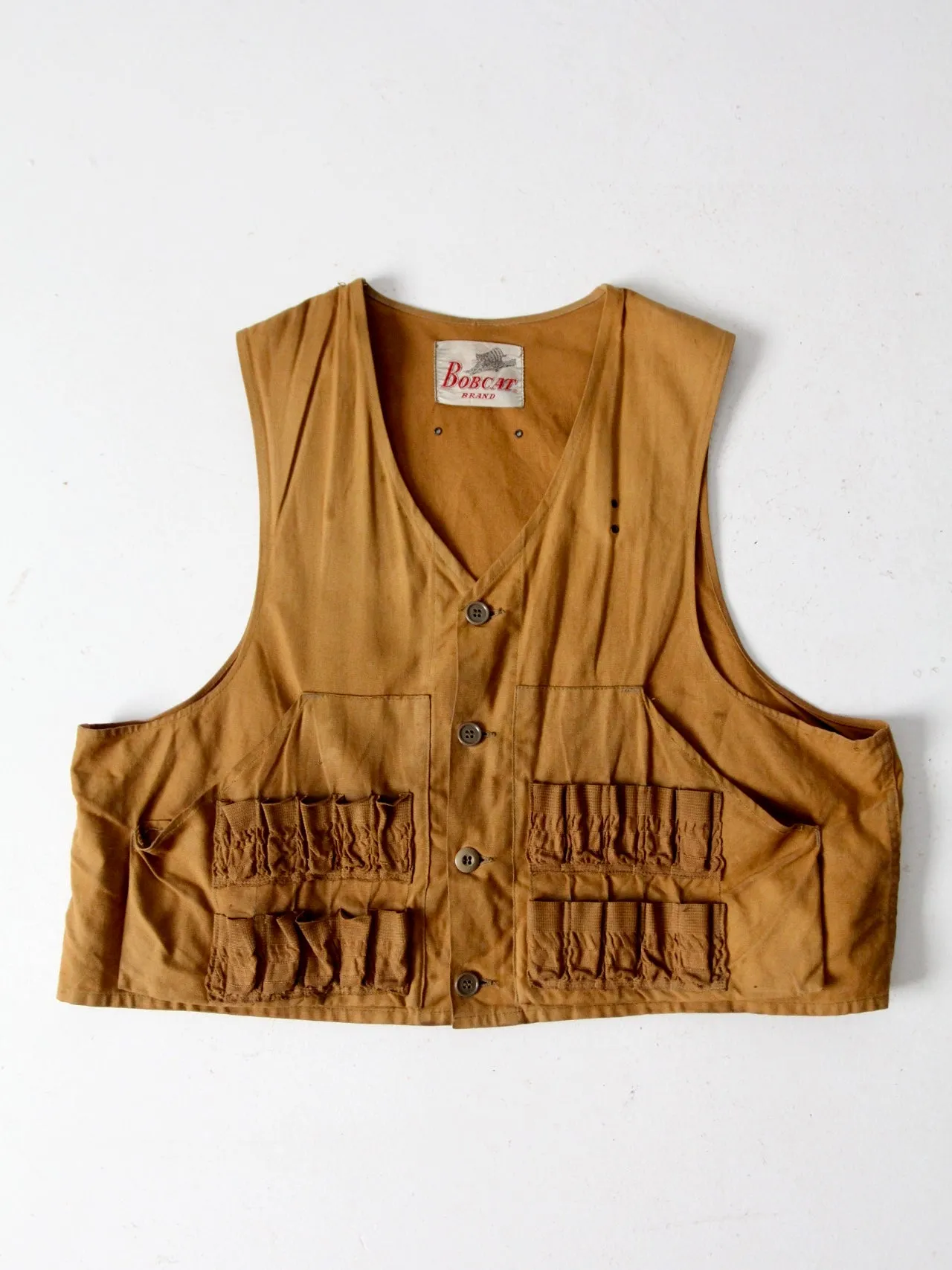 vintage 60s hunting vest