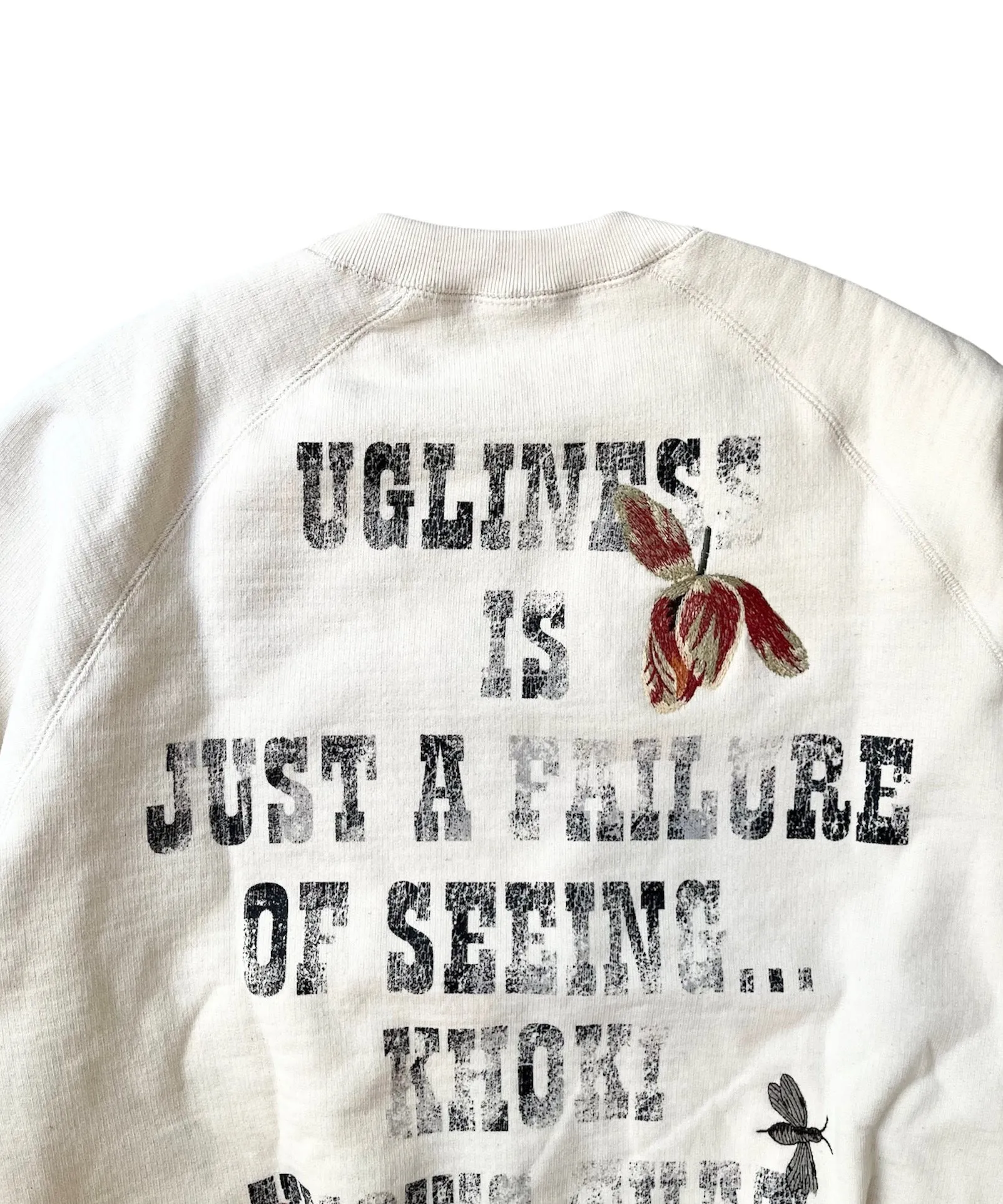 Vintage finished sweatshirt "OATMEAL"
