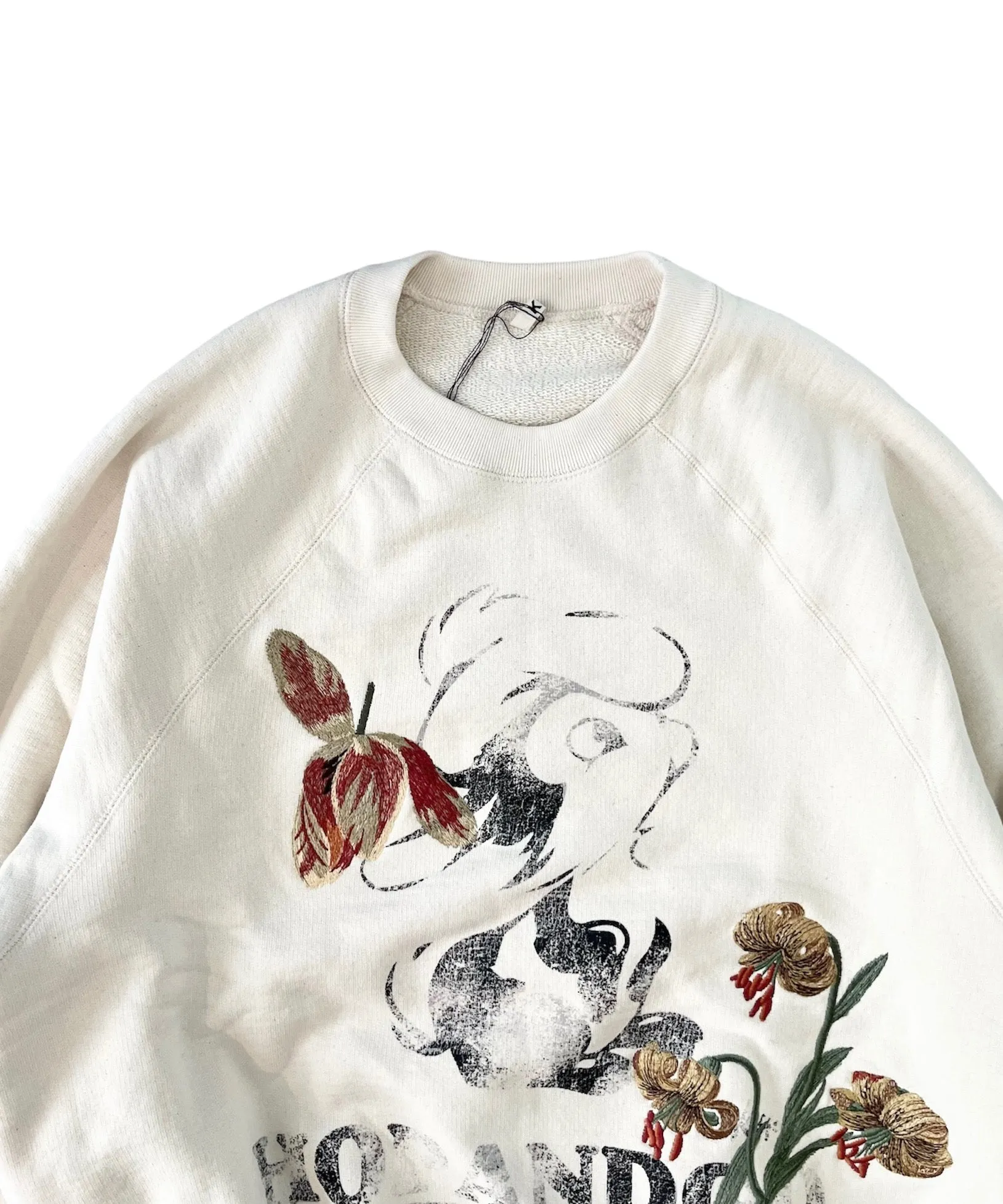 Vintage finished sweatshirt "OATMEAL"