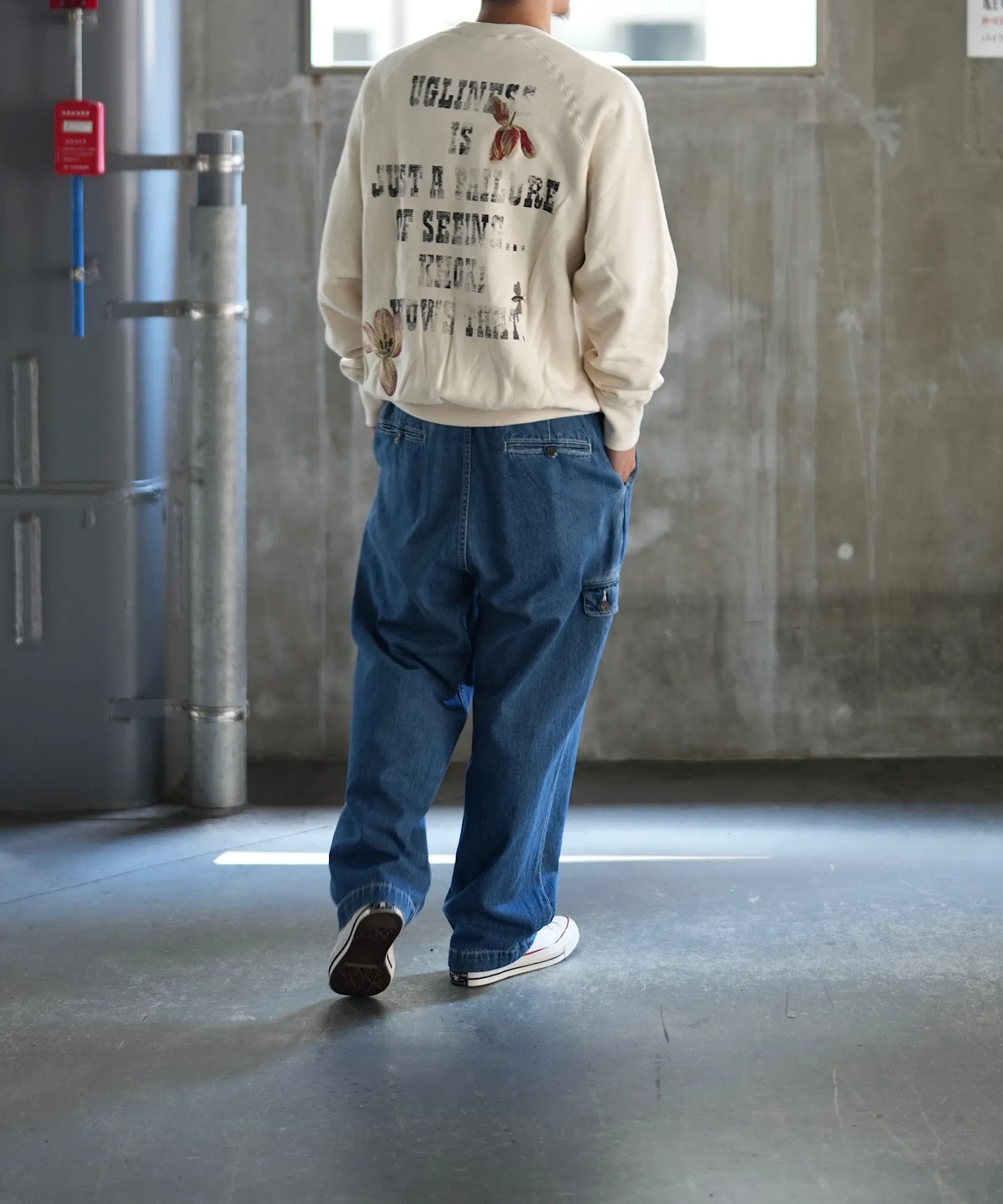 Vintage finished sweatshirt "OATMEAL"