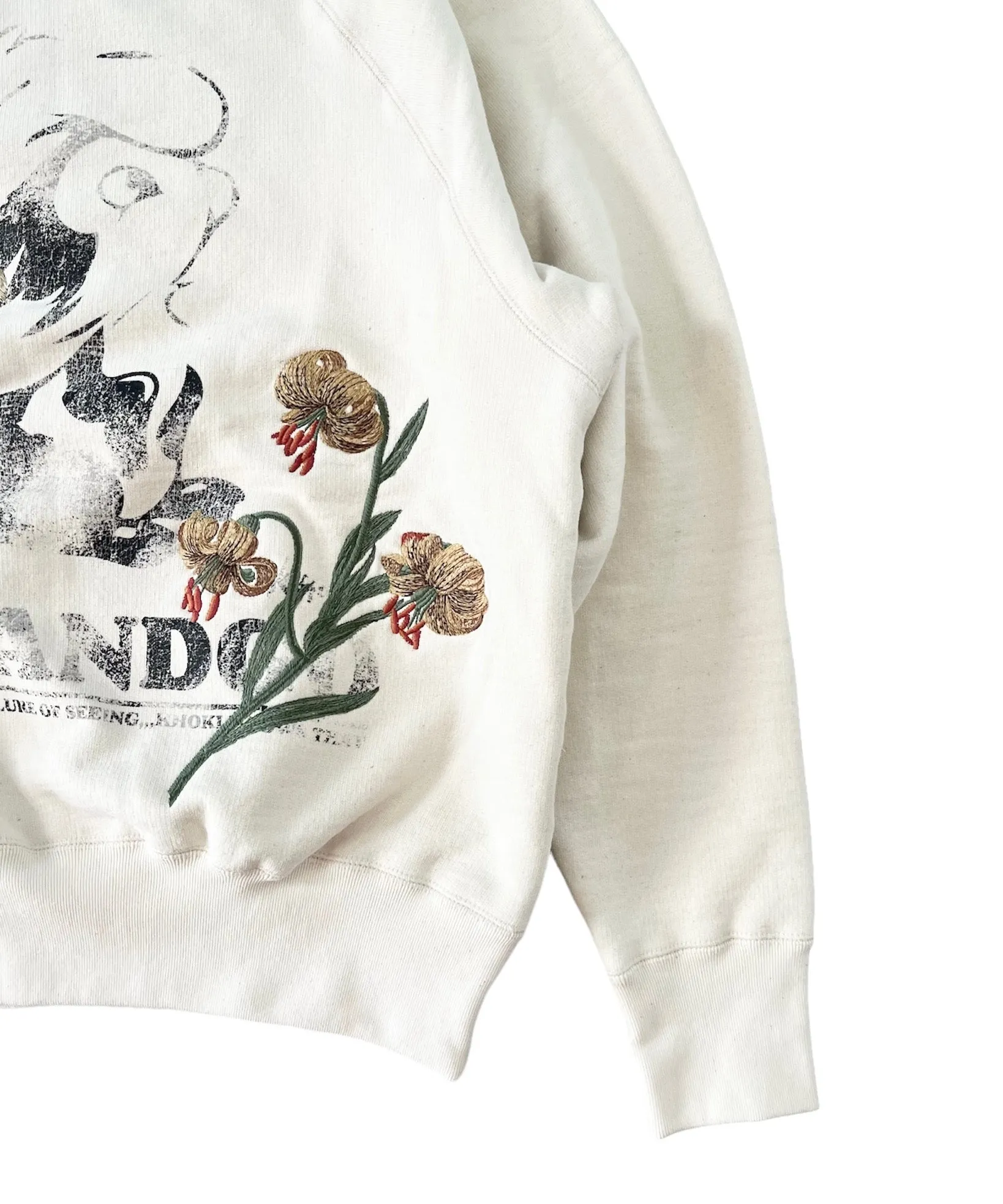 Vintage finished sweatshirt "OATMEAL"